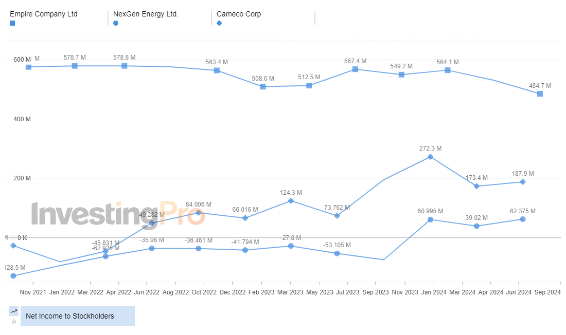 InvestingPro: Top Losers Net Income to Stock Holders