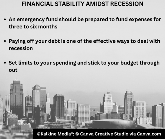 Six ways you may consider while preparing for recession