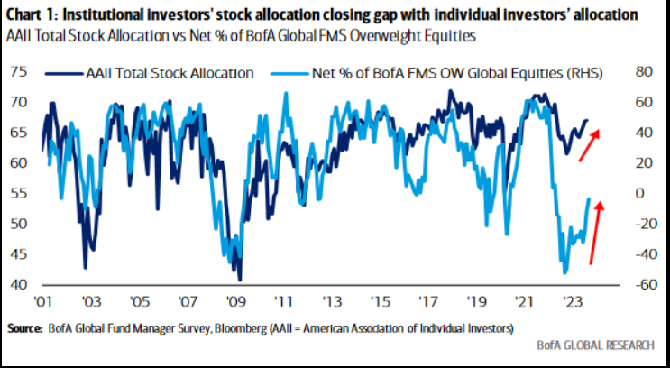 Institutional Investors stock allocation